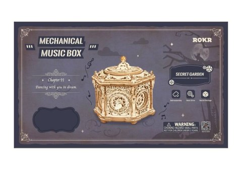 ROBOTIME Drewniane Puzzle 3D - Pozytywka Sekretny Ogród