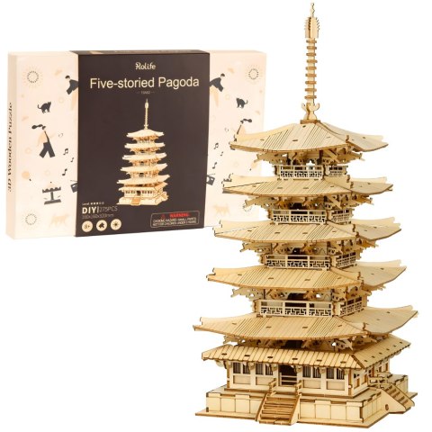 ROBOTIME Drewniane Puzzle Model 3D - Pagoda ROBOTIME Drewniane Puzzle Model 3D - Pagoda