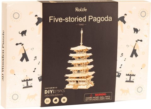 ROBOTIME Drewniane Puzzle Model 3D - Pagoda ROBOTIME Drewniane Puzzle Model 3D - Pagoda