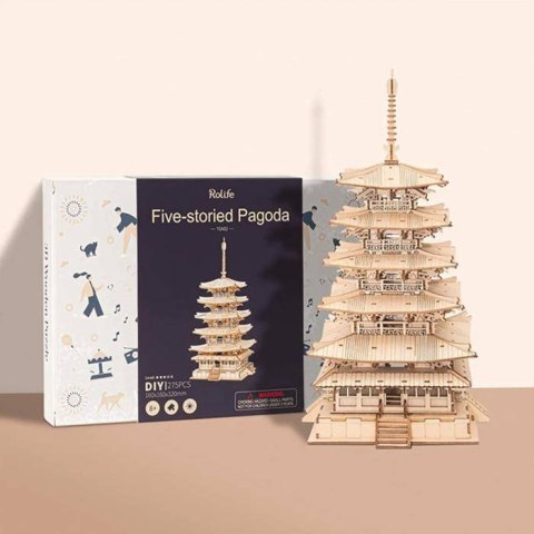 ROBOTIME Drewniane Puzzle Model 3D - Pagoda ROBOTIME Drewniane Puzzle Model 3D - Pagoda