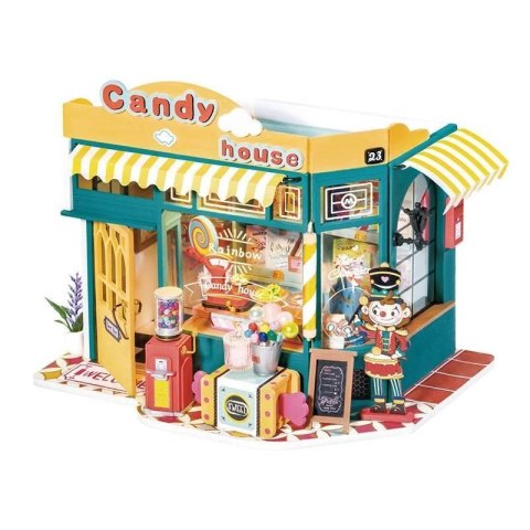 ROBOTIME Składany Drewniany Model Puzzle 3D Tęczowa Cukiernia ROBOTIME Składany Drewniany Model Puzzle 3D Tęczowa Cukiernia