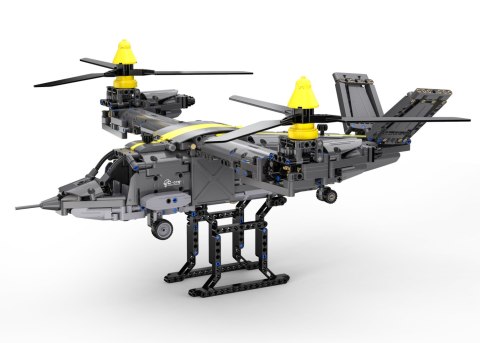 Klocki techniczne CaDA 1424 el. Helikopter Tiltrotor Aircraft dla dzieci 6+ Ruchome części