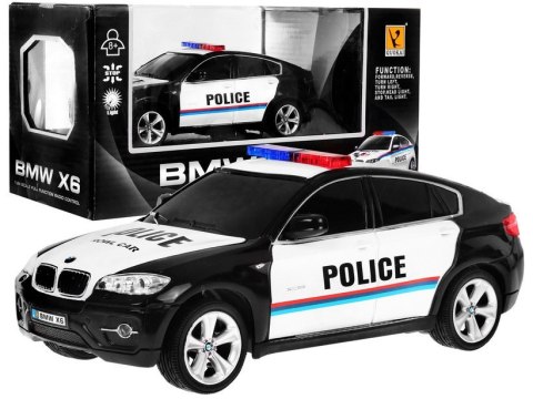 Radiowóz BMW x6 dla dzieci 8+ Zdalnie sterowana policja 1:24 Światła kogut Radiowóz BMW x6 dla dzieci 8+ Zdalnie sterowana policja 1:24 Światła kogut