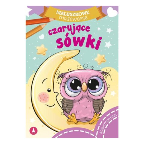 KOLOROWANKA MALUSZKOWE MALOWANIE. CZARUJĄCE SÓWKI KOLOROWANKA MALUSZKOWE MALOWANIE. CZARUJĄCE SÓWKI