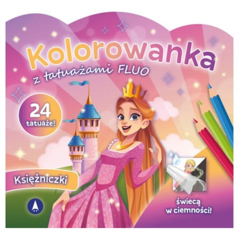KOLOROWANKA Z TATUAŻAMI FLUO - KSIĘŻNICZKI KOLOROWANKA Z TATUAŻAMI FLUO - KSIĘŻNICZKI