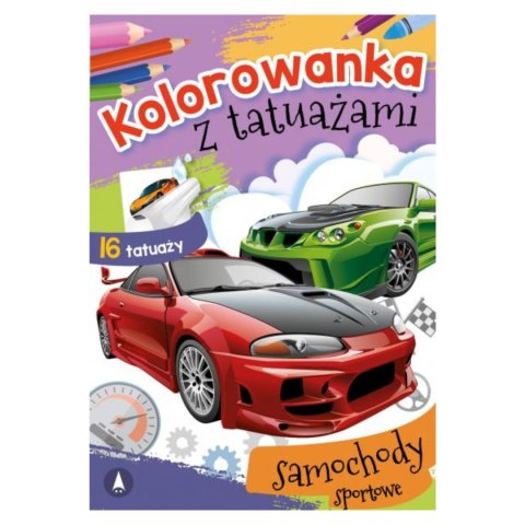 KOLOROWANKA Z TATUAŻAMI. SAMOCHODY SPORTOWE KOLOROWANKA Z TATUAŻAMI. SAMOCHODY SPORTOWE