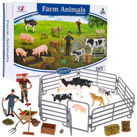 Zestaw farma z figurkami i akcesoriami dla dzieci 3+ Rolnicy + zwierzęta + sprzęt Zestaw farma z figurkami i akcesoriami dla dzieci 3+ Rolnicy + zwierzęta + sprzęt