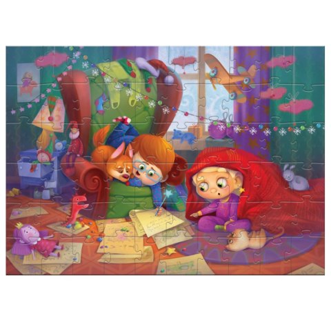 PUZZLE LIST DO ŚWIĘTEGO MIKOŁAJA 60 ELEMENTÓW KOLOROWA UKŁADANKA DLA DZIECI PUZZLE LIST DO ŚWIĘTEGO MIKOŁAJA 60 ELEMENTÓW KOLOROWA UKŁADANKA DLA DZIECI