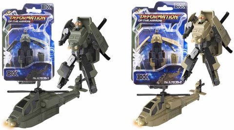 ROBOT METALOWY HELIKOPTER WOJSKOWY 1szt ROBOT METALOWY HELIKOPTER WOJSKOWY 1szt