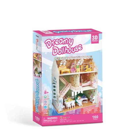 CUBIC FUN PUZZLE 3D DREAMY DOMEK DLA LALEK 160 EL. - P645H CUBIC FUN PUZZLE 3D DREAMY DOMEK DLA LALEK 160 EL. - P645H