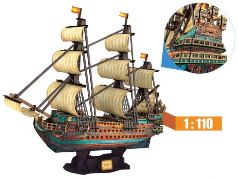 CUBIC FUN PUZZLE 3D ŻAGLOWIEC THE SPANISH ARMADA-SAN FELIPE - T4017H CUBIC FUN PUZZLE 3D ŻAGLOWIEC THE SPANISH ARMADA-SAN FELIPE - T4017H