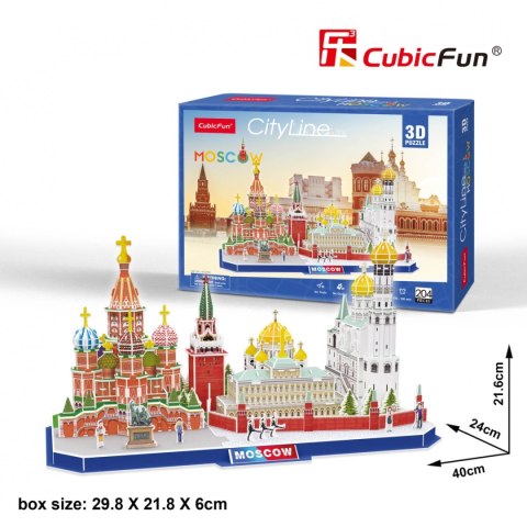 CUBIC FUN PUZZLE 3D CITY LINE MOSCOW- MC266H CUBIC FUN PUZZLE 3D CITY LINE MOSCOW- MC266H
