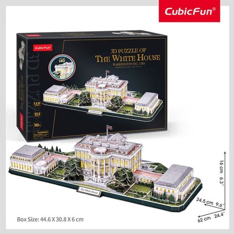 CUBIC FUN PUZZLE 3D CUBIC FUN LED BIAŁY DOM - L529H CUBIC FUN PUZZLE 3D CUBIC FUN LED BIAŁY DOM - L529H
