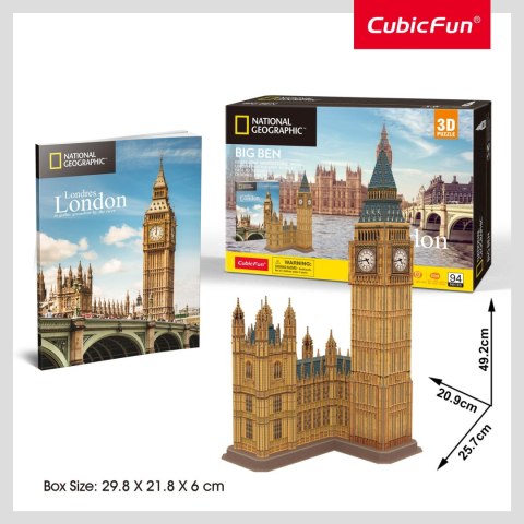 CUBIC FUN PUZZLE 3D NATIONAL GEOGRAPHIC BIG BEN CUBIC FUN PUZZLE 3D NATIONAL GEOGRAPHIC BIG BEN
