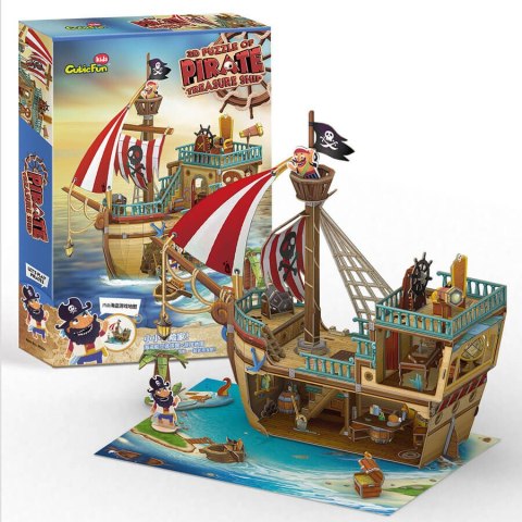 CUBIC FUN PUZZLE 3D STATEK PIRACKI ZE SKARBEM - P832h CUBIC FUN PUZZLE 3D STATEK PIRACKI ZE SKARBEM - P832h
