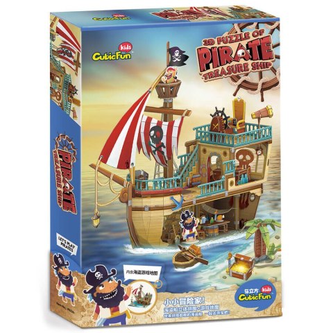 CUBIC FUN PUZZLE 3D STATEK PIRACKI ZE SKARBEM - P832h CUBIC FUN PUZZLE 3D STATEK PIRACKI ZE SKARBEM - P832h