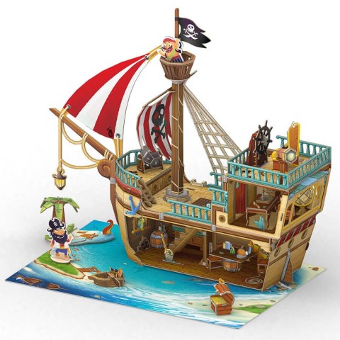 CUBIC FUN PUZZLE 3D STATEK PIRACKI ZE SKARBEM - P832h CUBIC FUN PUZZLE 3D STATEK PIRACKI ZE SKARBEM - P832h