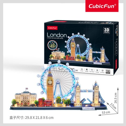 CUBIC FUN PUZZLE 3D CITY LINE LONDYN LED- L532h CUBIC FUN PUZZLE 3D CITY LINE LONDYN LED- L532h