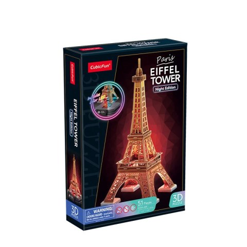 CUBIC FUN PUZZLE 3D LED WIEŻA EIFFLA (WERSJA NOCNA) CUBIC FUN PUZZLE 3D LED WIEŻA EIFFLA (WERSJA NOCNA)