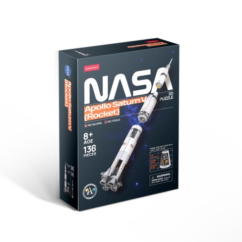CUBIC FUN PUZZLE 3D NASA APOLLO SATURN V ROCKET CUBIC FUN PUZZLE 3D NASA APOLLO SATURN V ROCKET