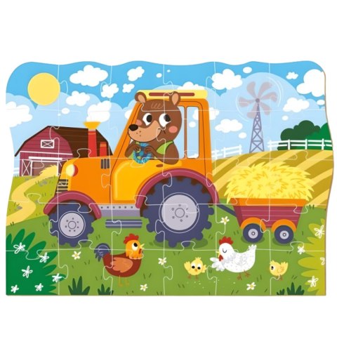 PUZZLE TEDDY FARMER 30 ELEMENTÓW UROCZY MISIEK TEDDY UKŁADANKA DLA MALUCHÓW PUZZLE TEDDY FARMER 30 ELEMENTÓW UROCZY MISIEK TEDDY UKŁADANKA DLA MALUCHÓW