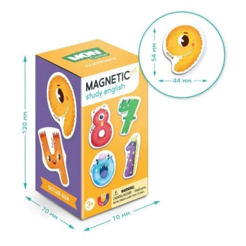 GRA MAGNETYCZNA "NUMERY" PO ANGIELSKU KOLOROWE CYFERKI NAUKA ZABAWA GRA MAGNETYCZNA "NUMERY" PO ANGIELSKU KOLOROWE CYFERKI NAUKA ZABAWA