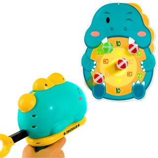 PISTOLET DINOZAUR KULKI RZEPY TARCZA PUNKTY STRZELANIE DO CELU