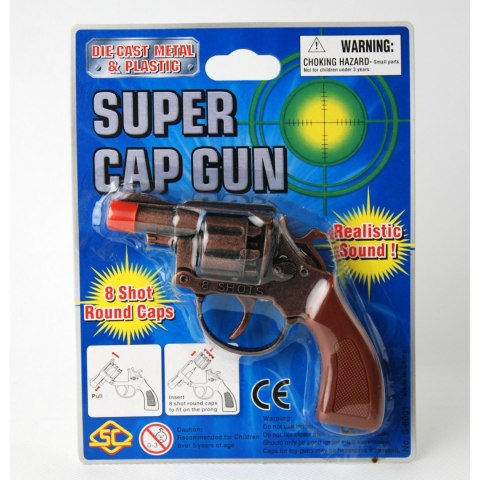 PISTOLET METALOWY NA SPŁONKĘ- BLISTER PISTOLET METALOWY NA SPŁONKĘ- BLISTER