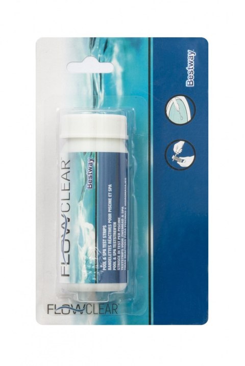 50 Pasków Testowych do wody basenowej BESTWAY pH + Chlor + Zasadowość 50 Pasków Testowych do wody basenowej BESTWAY pH + Chlor + Zasadowość