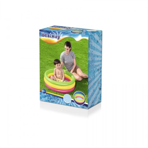 Dmuchany Basen dla dzieci Brodzik Tęcza 70x24cm BESTWAY + Łatka naprawcza Dmuchany Basen dla dzieci Brodzik Tęcza 70x24cm BESTWAY + Łatka naprawcza