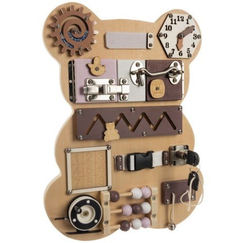 Tablica manipulacyjna- miś Kruzzel 22584 Tablica manipulacyjna- miś Kruzzel 22584