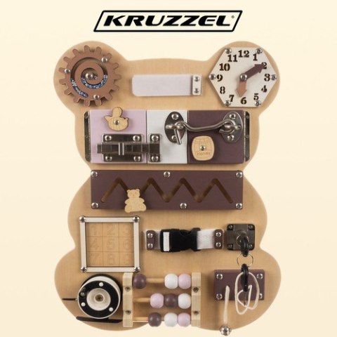 Tablica manipulacyjna- miś Kruzzel 22584 Tablica manipulacyjna- miś Kruzzel 22584