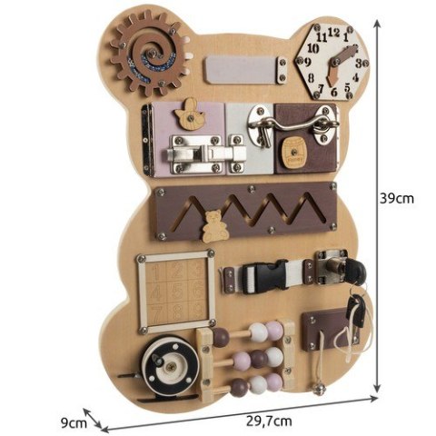 Tablica manipulacyjna- miś Kruzzel 22584 Tablica manipulacyjna- miś Kruzzel 22584