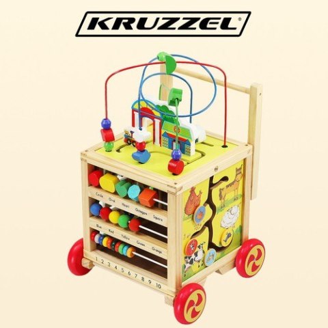 Pchacz drewniany- Kostka edukacyjna 22606 Pchacz drewniany- Kostka edukacyjna 22606