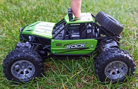 Autko Zdalnie Sterowane MONSTER TRUCK METAL LED RC green #A1 Autko Zdalnie Sterowane MONSTER TRUCK METAL LED RC green #A1
