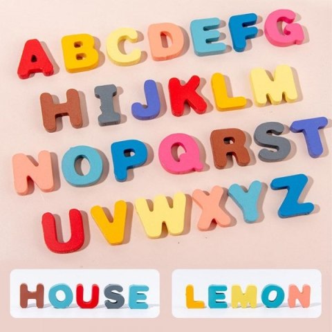 Drewniana zabawka 7 in 1 puzzle alfabet cyfry montessorii Drewniana zabawka 7 in 1 puzzle alfabet cyfry montessorii