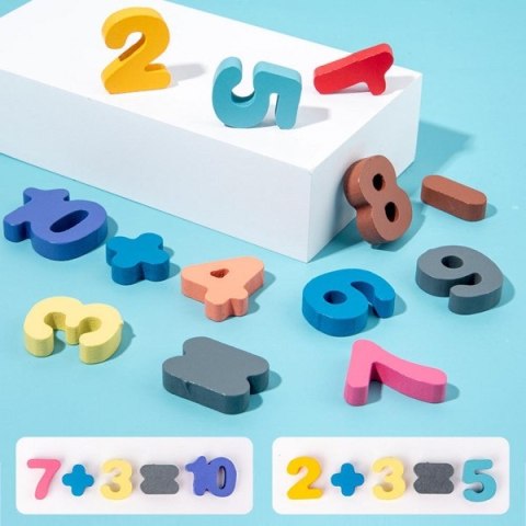Drewniana zabawka 7 in 1 puzzle alfabet cyfry montessorii Drewniana zabawka 7 in 1 puzzle alfabet cyfry montessorii