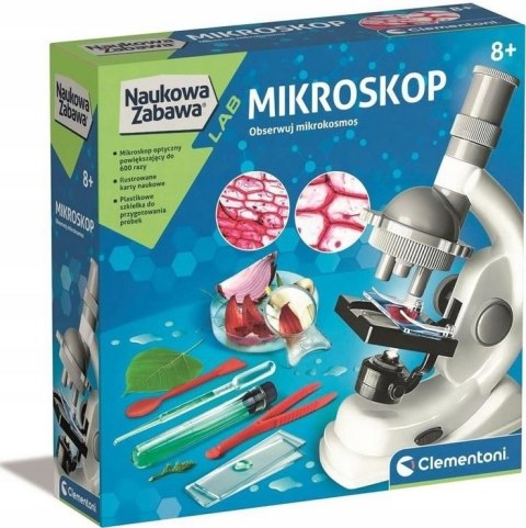 Mikroskop Naukowa Zabawa Clementoni az 50 doświadczeń Mikroskop Naukowa Zabawa Clementoni az 50 doświadczeń