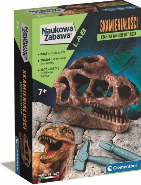 Skamieniałości czaszka T-Rexa Naukowa Zabawa Clementoni Skamieniałości czaszka T-Rexa Naukowa Zabawa Clementoni