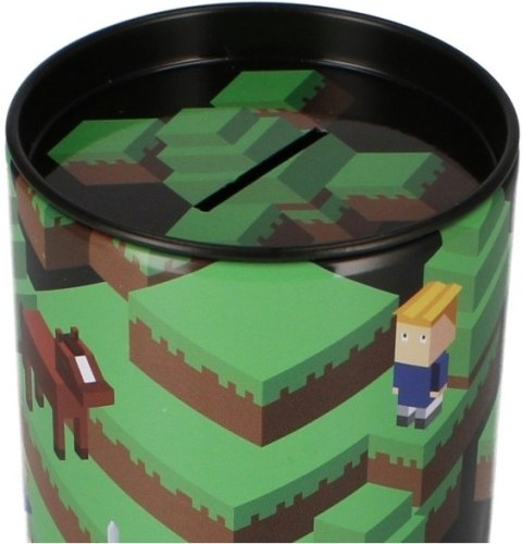 Skarbonka metalowa okrągła Pixel Skarbonka metalowa okrągła Pixel