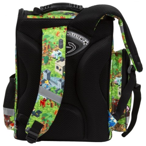 Tornister kasetonowy ergonomiczny Pixelowy świat Derform