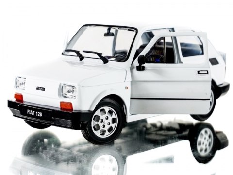WELLY MALUCH FIAT 126P 1:21 SAMOCHÓD KOLEKCJONERSKI biały WELLY MALUCH FIAT 126P 1:21 SAMOCHÓD KOLEKCJONERSKI biały
