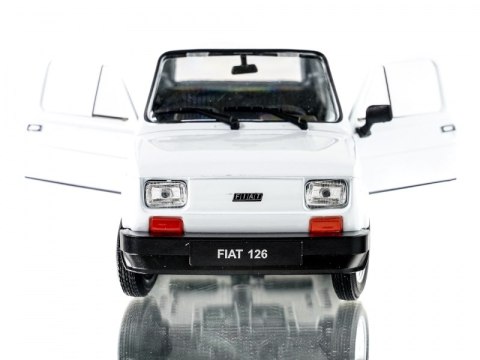 WELLY MALUCH FIAT 126P 1:21 SAMOCHÓD KOLEKCJONERSKI biały WELLY MALUCH FIAT 126P 1:21 SAMOCHÓD KOLEKCJONERSKI biały