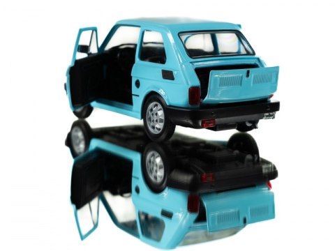 WELLY MALUCH FIAT 126P 1:21 SAMOCHÓD KOLEKCJONERSKI błękitny WELLY MALUCH FIAT 126P 1:21 SAMOCHÓD KOLEKCJONERSKI błękitny