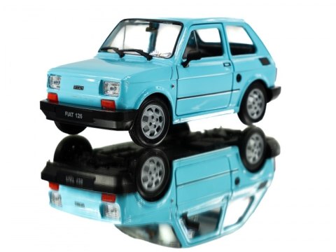 WELLY MALUCH FIAT 126P 1:21 SAMOCHÓD KOLEKCJONERSKI błękitny WELLY MALUCH FIAT 126P 1:21 SAMOCHÓD KOLEKCJONERSKI błękitny
