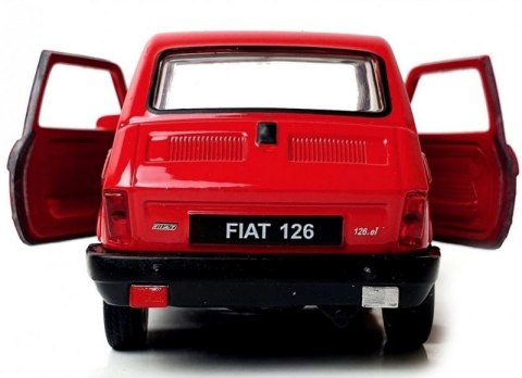 WELLY MALUCH FIAT 126P 1:21 SAMOCHÓD KOLEKCJONERSKI czerwony WELLY MALUCH FIAT 126P 1:21 SAMOCHÓD KOLEKCJONERSKI czerwony