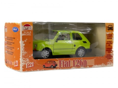 WELLY MALUCH FIAT 126P 1:21 SAMOCHÓD KOLEKCJONERSKI jas ziel WELLY MALUCH FIAT 126P 1:21 SAMOCHÓD KOLEKCJONERSKI jas ziel