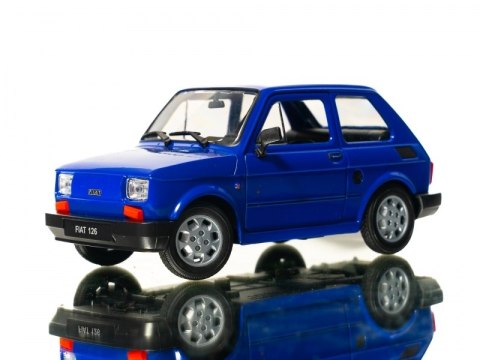 WELLY MALUCH FIAT 126P 1:21 SAMOCHÓD KOLEKCJONERSKI niebiesk WELLY MALUCH FIAT 126P 1:21 SAMOCHÓD KOLEKCJONERSKI niebiesk