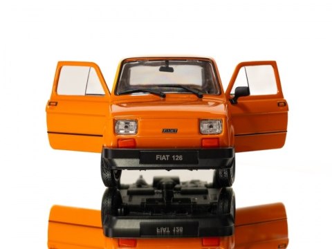WELLY MALUCH FIAT 126P 1:21 SAMOCHÓD KOLEKCJONERSKI pomarańc WELLY MALUCH FIAT 126P 1:21 SAMOCHÓD KOLEKCJONERSKI pomarańc
