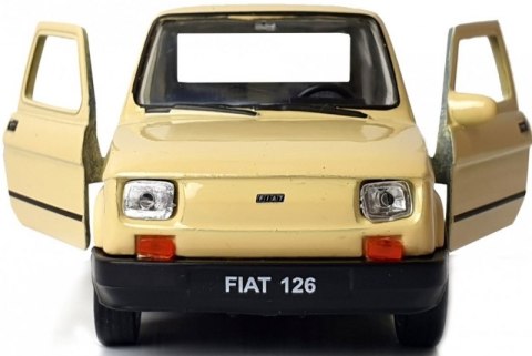 WELLY MALUCH FIAT 126P 1:34 SAMOCHÓD KOLEKCJONERSKI beż WELLY MALUCH FIAT 126P 1:34 SAMOCHÓD KOLEKCJONERSKI beż